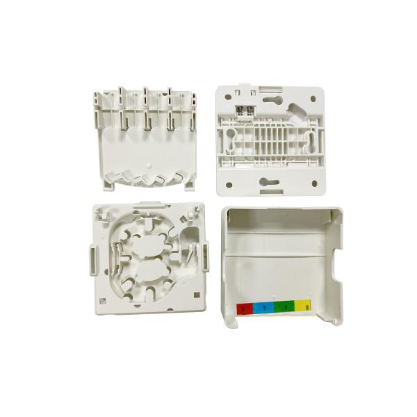 4port Small Indoor Fiber Termination Box For 35mm DIN Rack Mounted