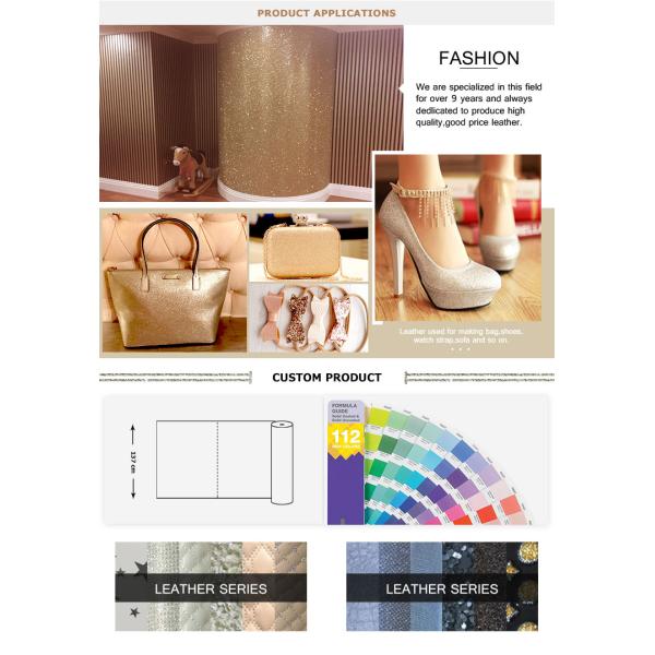 Decorative Application Glitter Wall Fabric Non Woven Easy Cutting