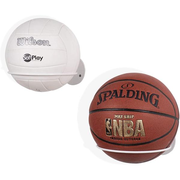 Carbon steel Metal Ball Holder Wall Mount for Basketball Football Volleyball Soccer