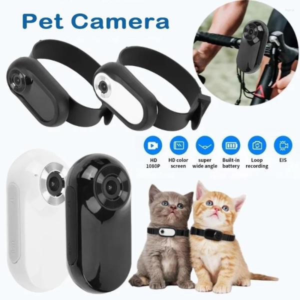 HD 1080P Collar Mounted Pet Camera Battery Rechargeable Cat Dog Neck Camera