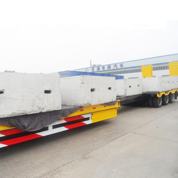 Lowbed Semi-Trailer for Heavy Road Equipment 4 Axles 12.5m 40 Feet Tire 245/70r19.5