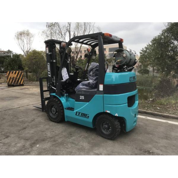 2.5 Tonne Lpg Gasoline Forklift Truck With Solid Tire Optional Engine Energy Saving