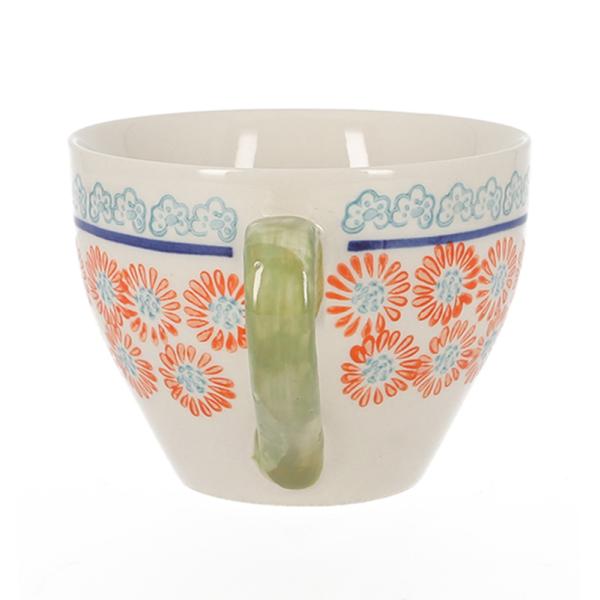 Hot sales chinese tea cup stoneware ceramic handpaint mug coffee cup tea mug gift mugs