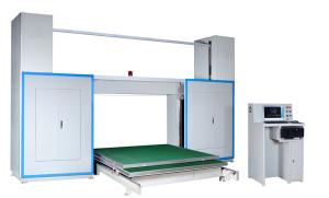 Quality Vacuum Table CNC Foam Cutting Machine With Oscillating Blade Adjustable Speed wholesale