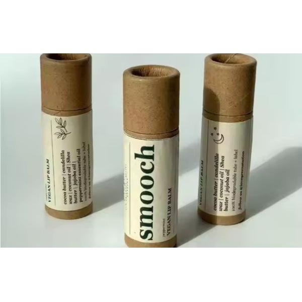 5ml Push Up Paper Tube Empty Lip Balm Tubes Glossy Surface CMYK Printing