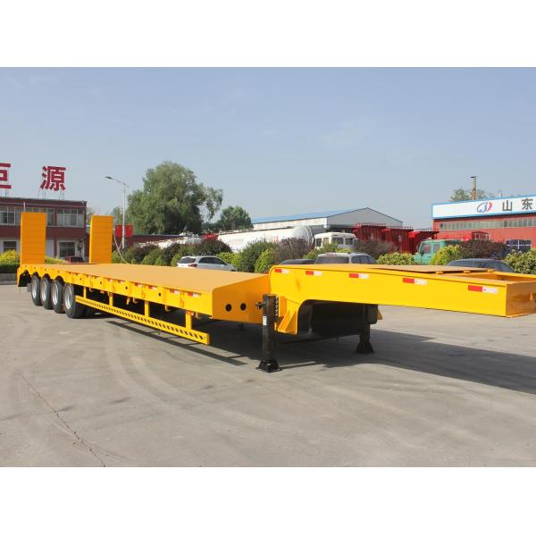 Lowbed Semi-Trailer for Heavy Road Equipment 4 Axles 12.5m 40 Feet Tire 245/70r19.5