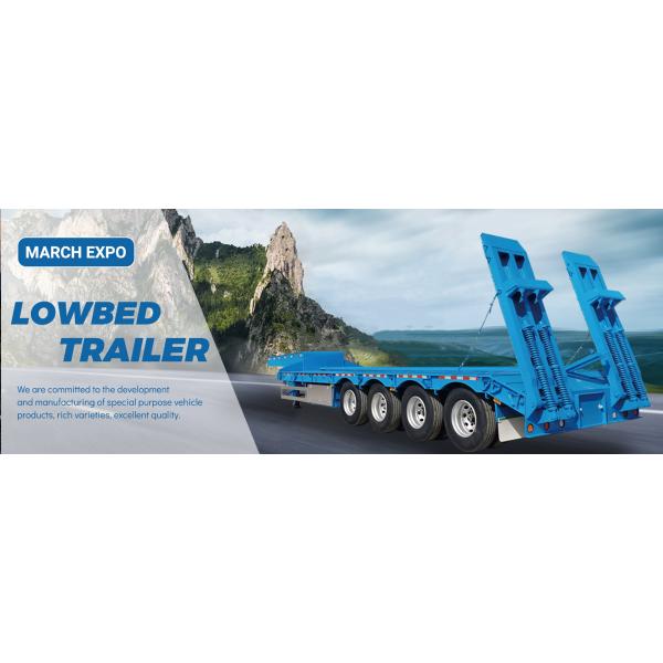 3/4 Axle 80-120ton Transport Equipment Lowboy Truck Trailer Detachable Gooseneck Lowbed Semi Trailer For Mali