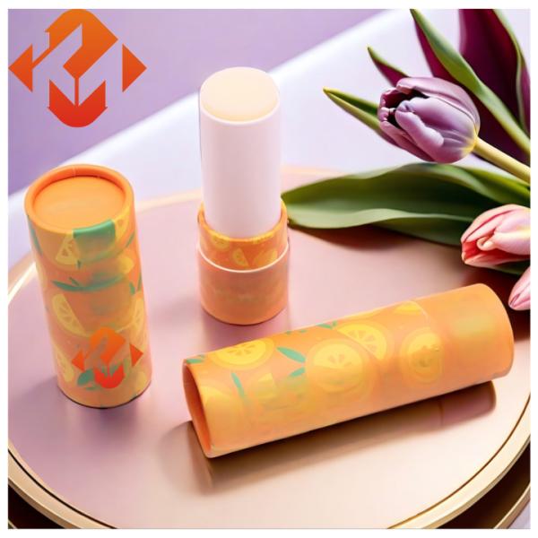 Compostable Cardboard Lipstick Tubes Moisture Proof Space Saving Portable