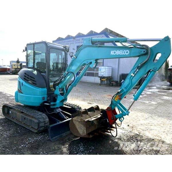 Second Hand SK50 Kobelco Excavator Track Roller with Original Hydraulic Cylinder