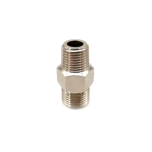 BSPP Female Male 1 Inch Threaded Hex Nipple Male Npt Stainless Steel Pipe Fitting