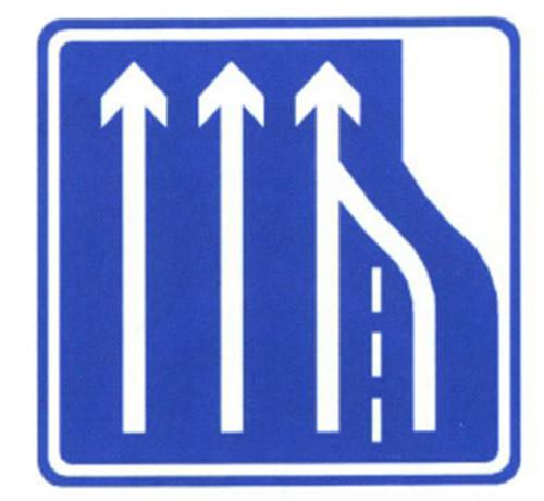 Road Information Guide Signs Blue and White Color Sign Thick Aluminum Traffic Sign Board Cost