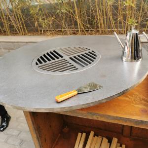 China INTERTEK Outside Corten Steel Fire Pit Outdoor Barbecue Grill weather resistance on sale