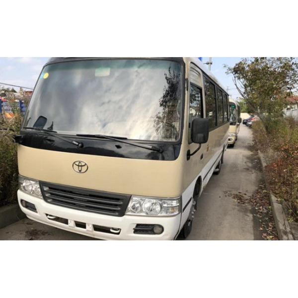 Commercial 30 Seats Used Toyota Coaster 7.50R16 Tyre Beautiful Appearance
