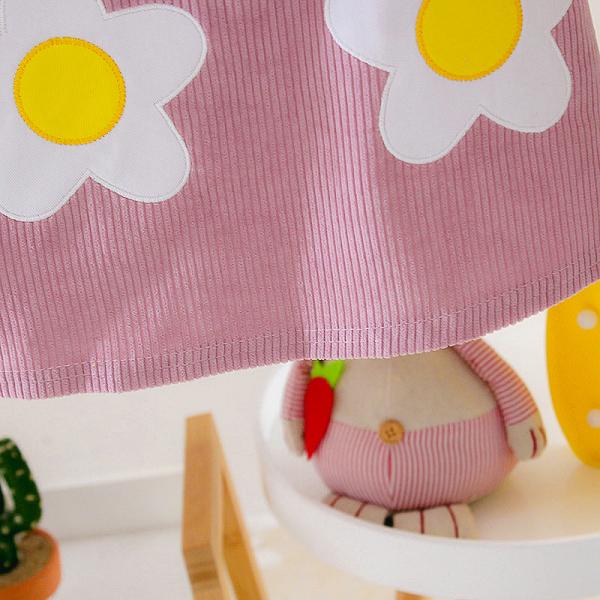 Children's Girls Corduroy Suspender Skirt Set