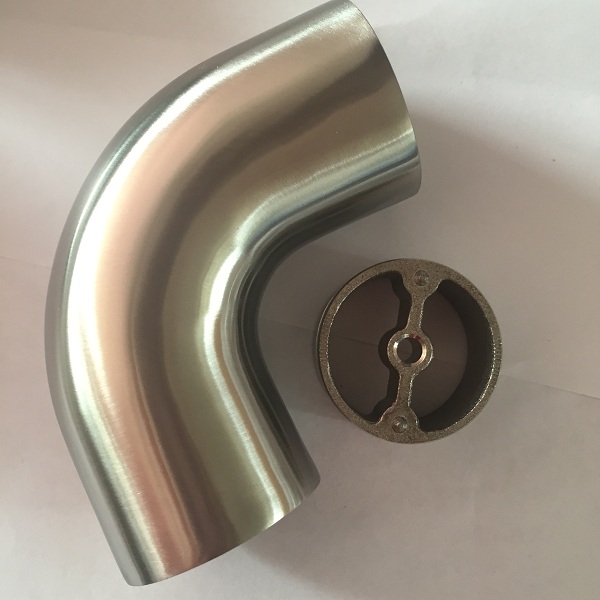 Corrosion Resistant 42.4mm Wood Handrail Connectors Stainless Steel Made