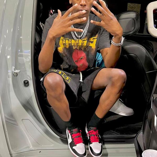 Streetwear Summer 100 Cotton Tracksuit Shorts Set Mens Screen Printing Heavyweight