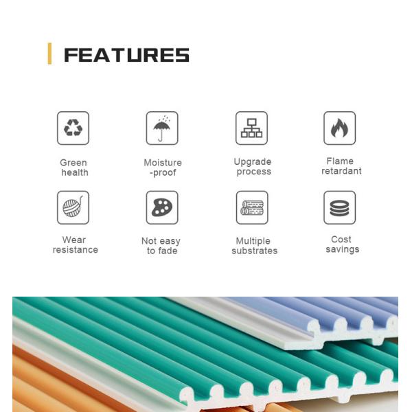 Factory Customized Fireproof PVC Co-Extruded Small Round Board Wall Panels