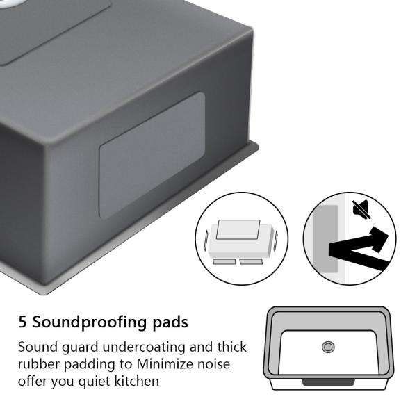 17 Inch Undermount Kitchen Sink Stainless Steel 18 Gauge
