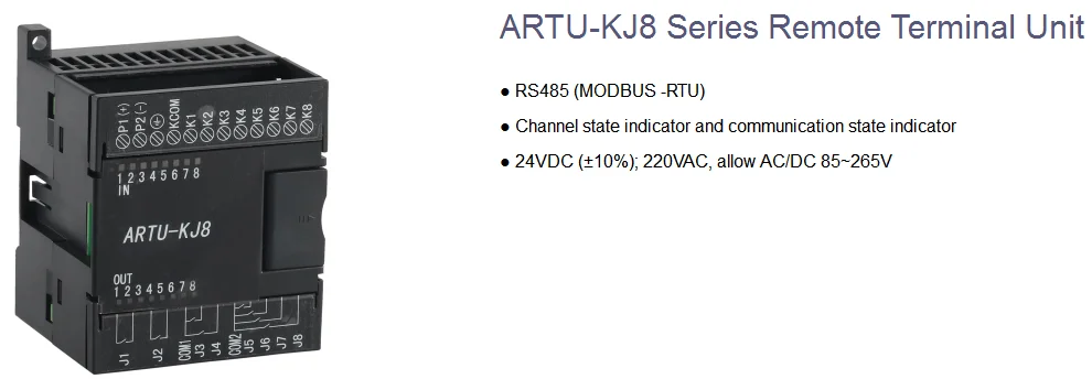 Acrel ARTU-KJ8 Series Remote Terminal Unit 8 Circuits Switch Input And Output
