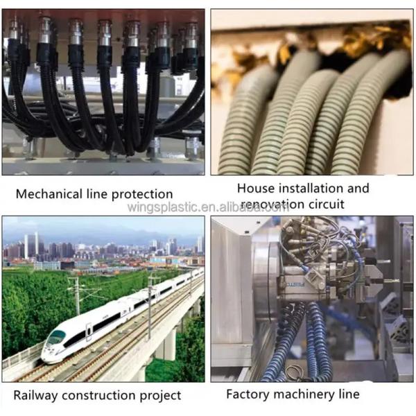 High Speed PP PE Single Wall Corrugated Pipe Extruder Machine For Medical Hose