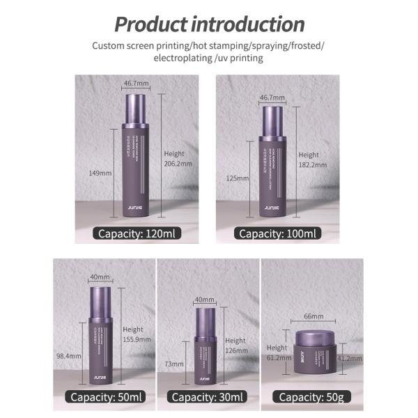 Luxury Skincare Acrylic Bottles 30ml 50ml 100ml 120ml Plastic Bottle For Cosmetic Packaging
