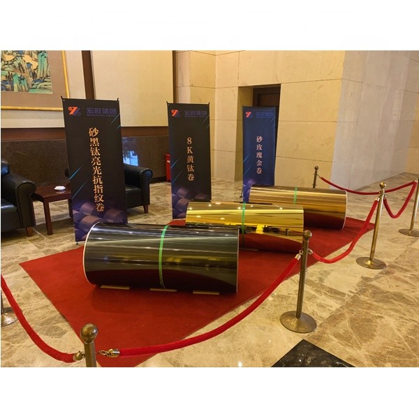 201 304 430 Color Stainless Steel Coil Cold Rolled PVD Mirror Black 1219mm 1240mm