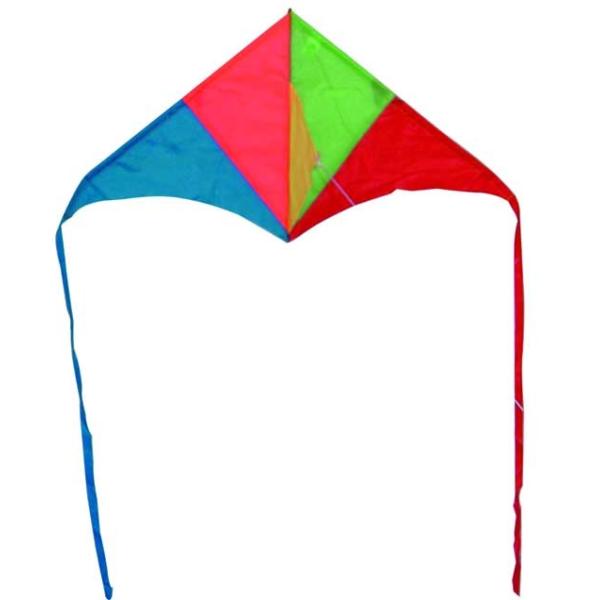 Nylon Or Polyester Single Line Delta Kite , Mini Triangle Kite With Two Tail