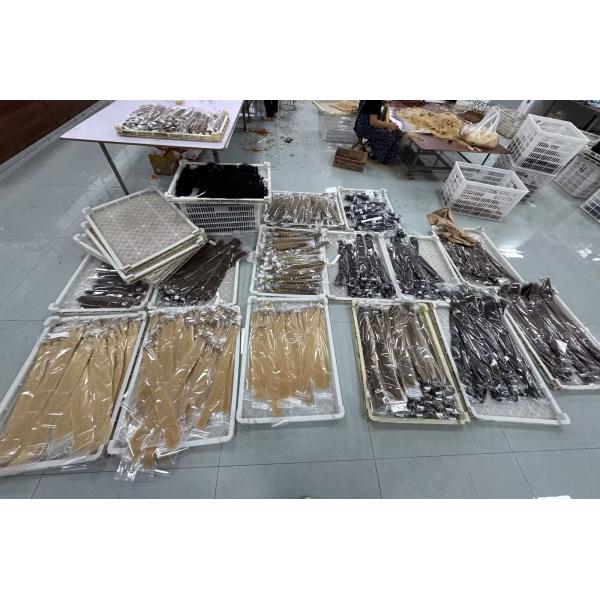 Blonde 100% unprocessed human hair bulk hair extension natural cuticle hair bulk for wholesale