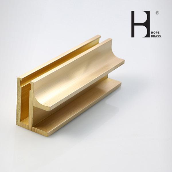 Decorative Brass Hardware Copper Alloy Extrusions Sections CuZn39Pb2 CuZn39Pb3 C3600 C3604 C38500 ODM OEM Brass Profiles