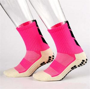 Quality Colorful Crew Padded Non Slip Soccer Socks Grip Anti Slip Football Socks Quantity 10000 wholesale