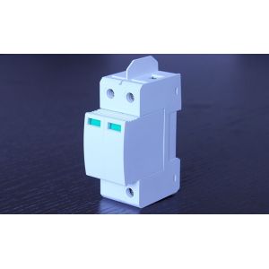 Quality Imax 60KA 2P Poles Lightning Protection Components 35mm Guide Rail wholesale