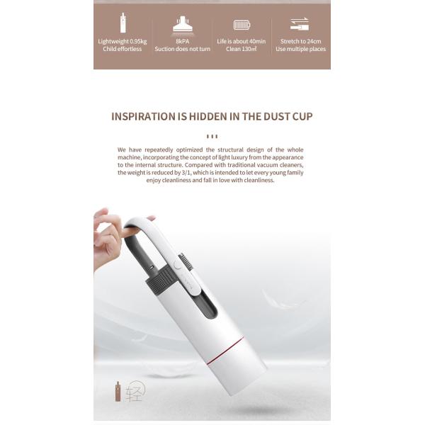 8000PA Cordless Portable Vacuum Cleaner For Car 100W Wireless 2200mAh