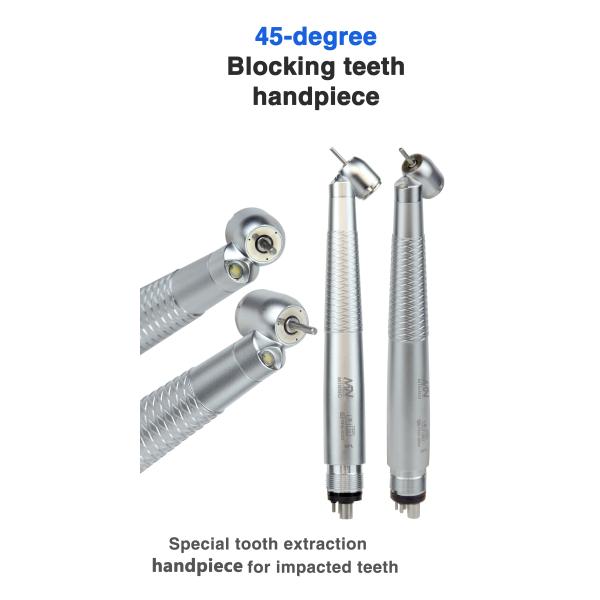 CE ISO 45 Degree Angle Handpiece Aluminum Alloy Single Water Spray