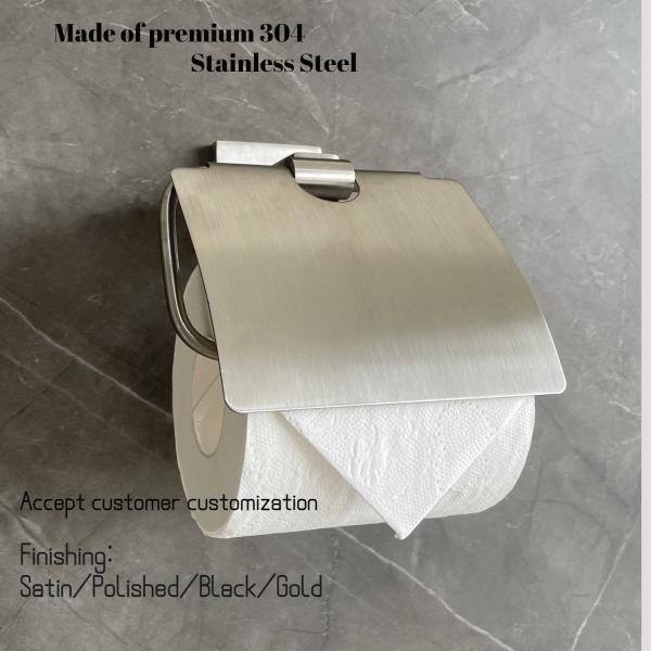 Solid Bathroom Hardware Set Modern Tissue Toilet Roll Holder