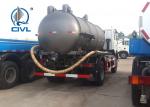 6x4 12m3 SINOTRUK HOWO 336hp Sewage Pump Truck With Safety Belts Tires12.00R20