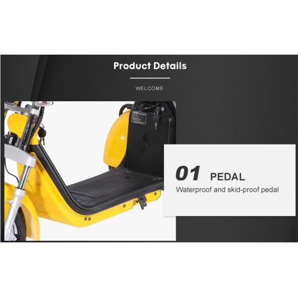 Off Road 3 Wheel Electric Scooter Street Legal For Adults 1000w 1500w 60v Lithium Battery