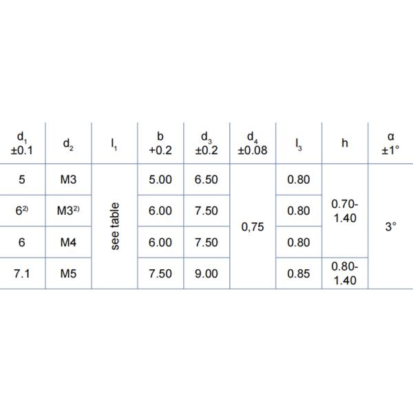 IT Studs With Internal Thread SS304 Internal Weld Studs
