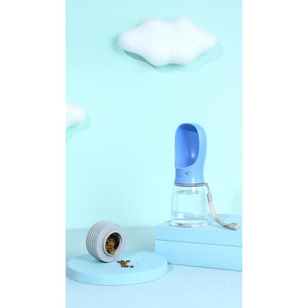 Dog Travel Water Bottle 2 In 1 Pet Feeders Detachable O Shaped