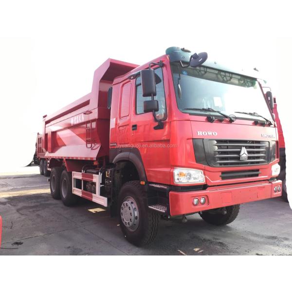 HW76 Cab WEICHAI Engine 371 Hydraulic Cylinder Dump Truck and 40 Ton Sand Tipper Trucks