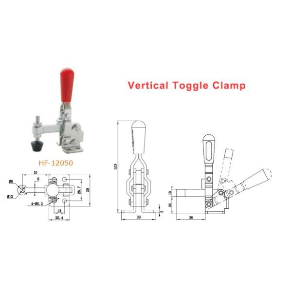HD12050 Quick Release Vertical Hold Down Clamps