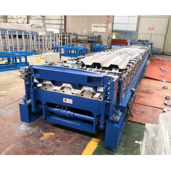 1.5mm Touchscreen Deck Floor Roll Forming Machine Gear Motor Driven By Inverter