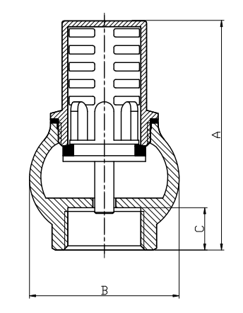 DIN259 3 Inch Brass Foot Valve