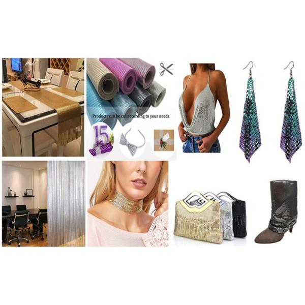 Plain Weave Silver Gold Aluminum Mesh Fabric 10mm Corrosion Proof