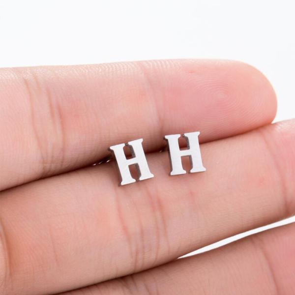 A-Z Alphabet Earrings in Stud Earrings Tiny Lovely Alphabat Letter Earrings for Women Girls Kids Personalized Jewelry