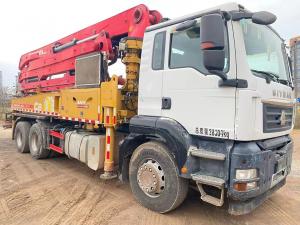 Quality Heavy Duty Used Concrete Pump Truck Company SANY 28T 38 Meter wholesale