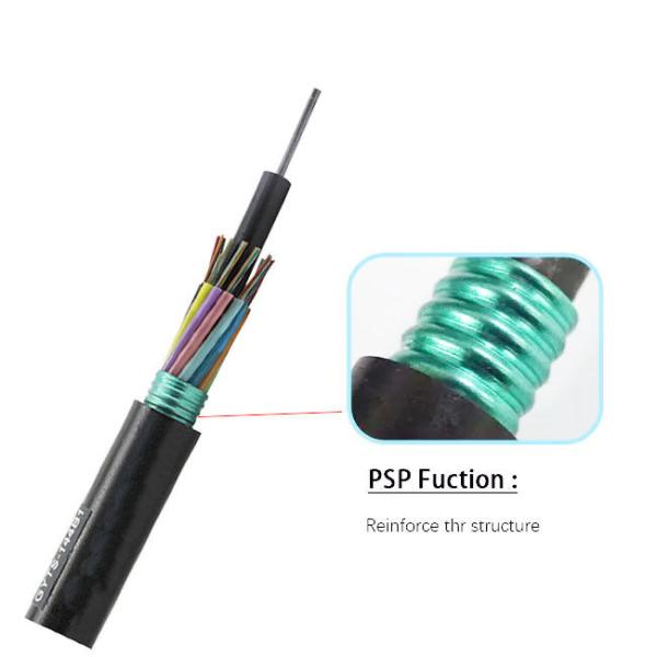 GYTS PE Jacket Stranded Fiber Optic Cable 96 Core For Aerial / Duct