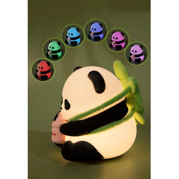 Cute Panda Night Light, Led Squishy Novelty Animal Night Lamp, 3 Level Dimmable Nursery Nightlight