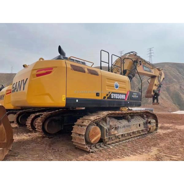 Low price sale of original hydraulic track type Sany SY650 second-hand excavator and hook machine