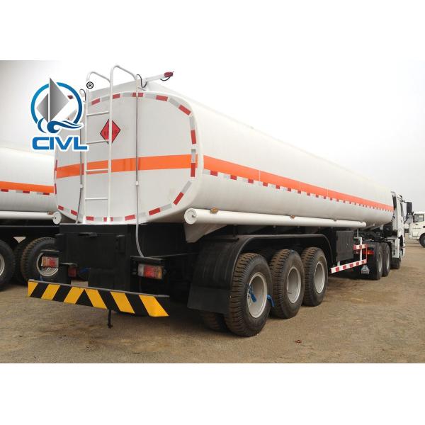 Oil Tank Truck Oil Tanker Semi Trailer / Three Axle Fuel Tanker Semi Trailer