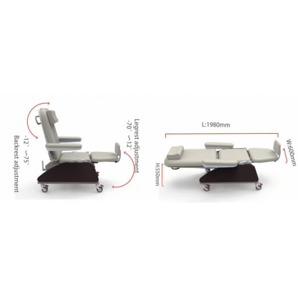 MEOY Blood Donation Hospital Manual Bed Therapy Dialysis Chair